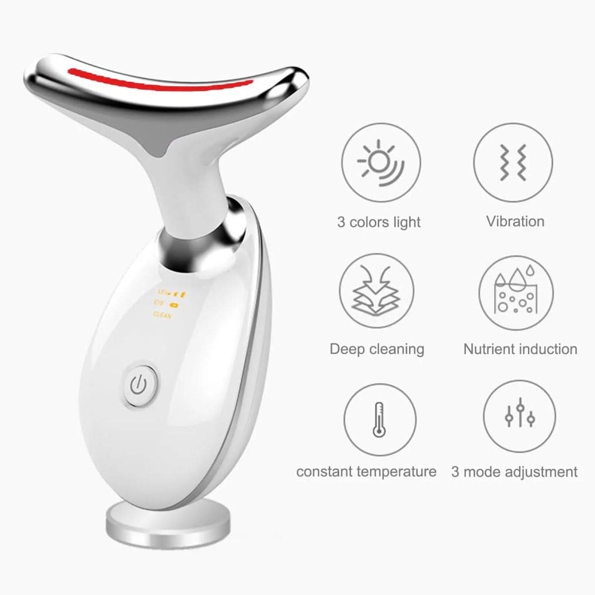 Serenetech | 3-in-1 Facial Care Device with Light, Vibration & Heat Modes 3
