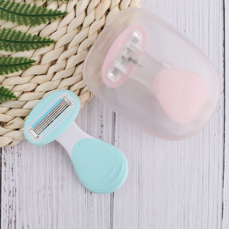 Sharpge | 4-Blade Compact Razor with Travel Case for Smooth Shaving 1