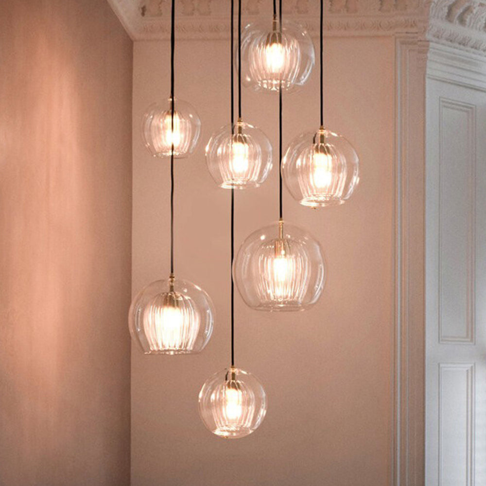 ShineSphere - Amber Pendant Light with Radiant Elegance 3