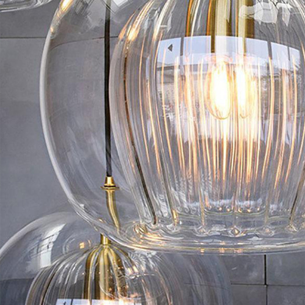 ShineSphere - Amber Pendant Light with Radiant Elegance 4