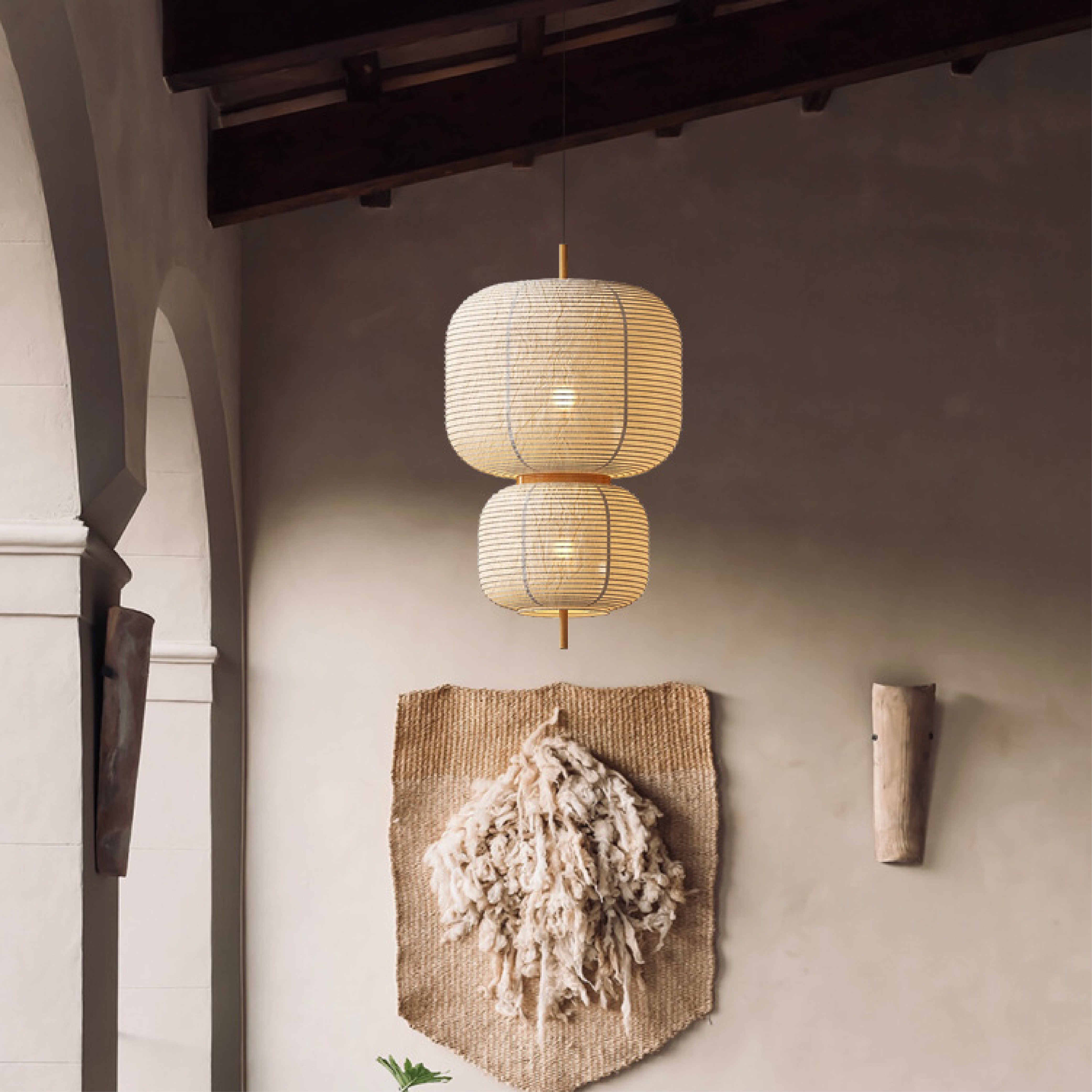 ShojiGlow | Japanese-inspired Interior Rice Paper Hanging Lamp 2