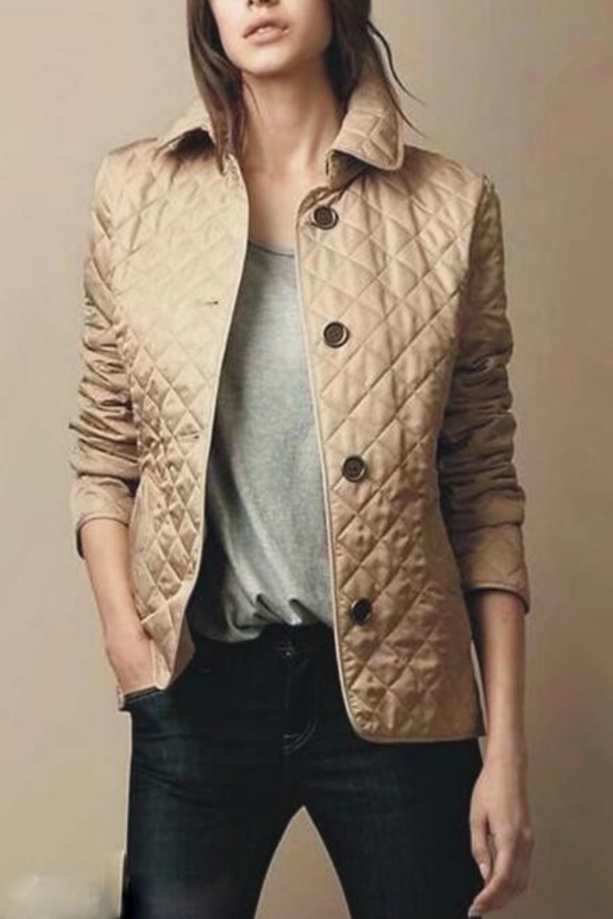 Sienna | Lightweight Women’s Winter Puffer Jacket with Classic Buttons 2