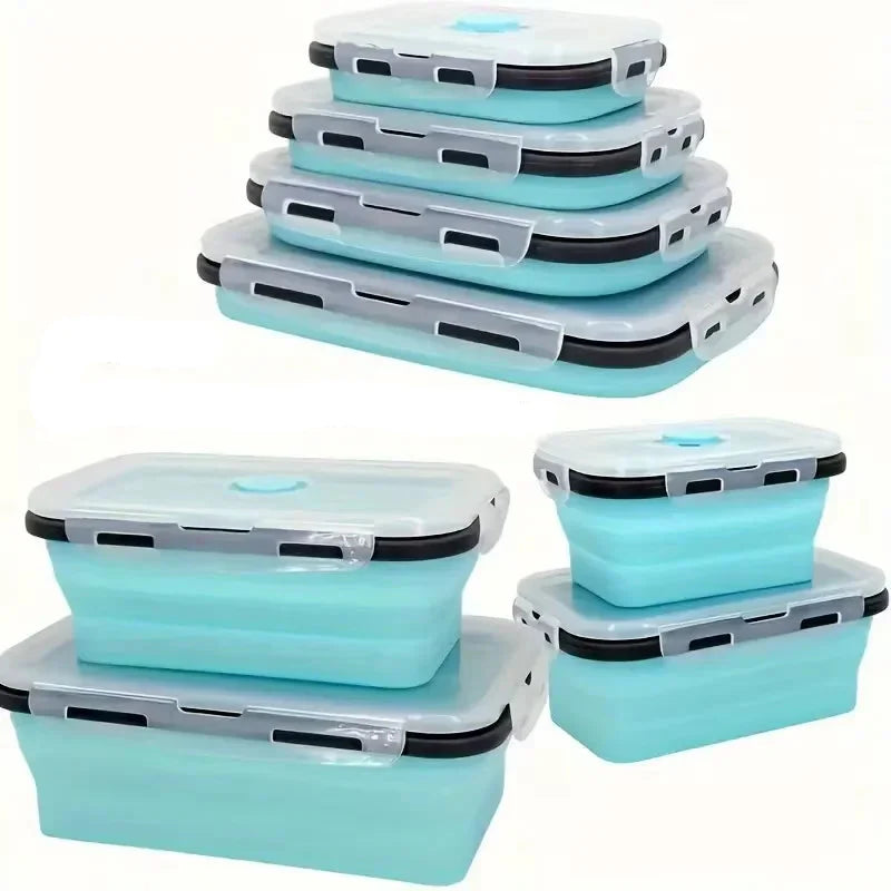 SiliconeFlex | Collapsible Leak-Proof Food Storage Containers Set 10