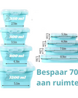 SiliconeFlex | Collapsible Leak-Proof Food Storage Containers Set 15