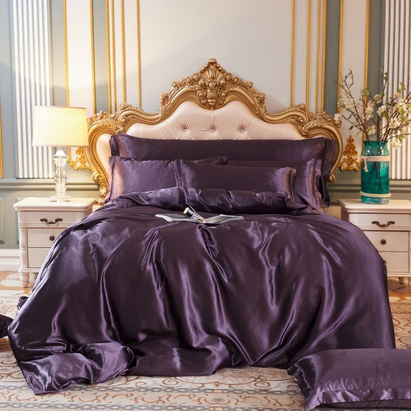 SilkenDream - Luxury 4-Piece Satin Bedding Set 11