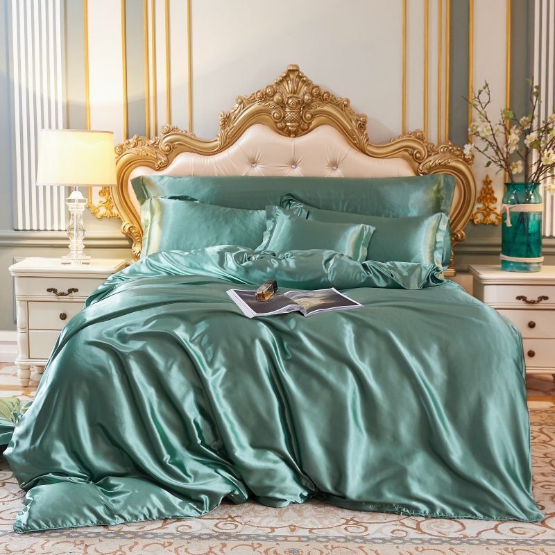SilkenDream - Luxury 4-Piece Satin Bedding Set 12