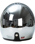 Silver Retro Motorcycle Helmet DOT ECE Certified Ergonomic Design 8