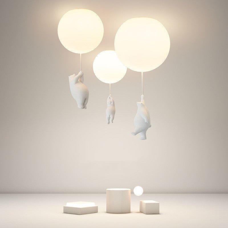 SkyLoom - Bear and Balloon Pendant Light for Kids 2