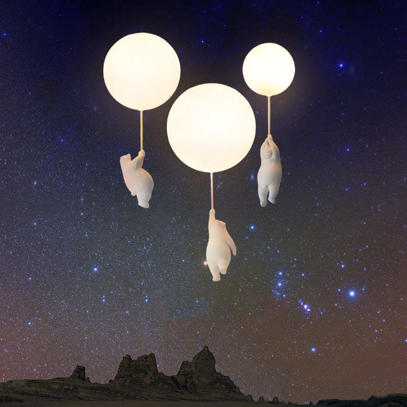 SkyLoom - Bear and Balloon Pendant Light for Kids 3