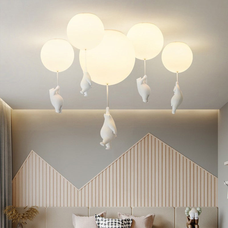 SkyLoom - Bear and Balloon Pendant Light for Kids 4