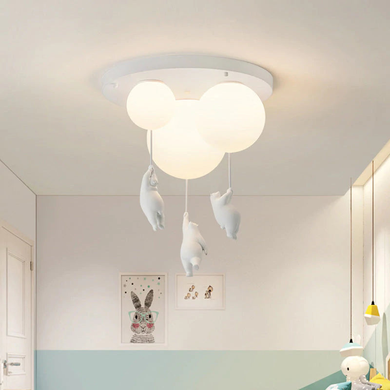 SkyLoom - Bear and Balloon Pendant Light for Kids 9