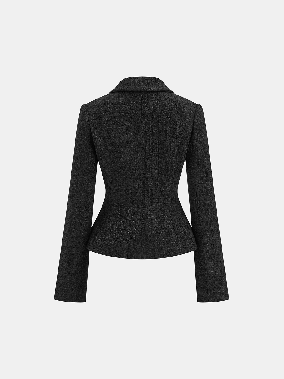 Skye | Tweed Fitted Lapel Blazer 1