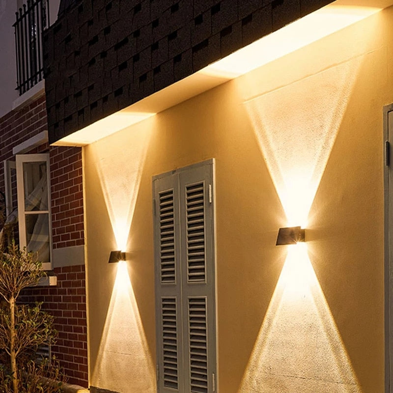 Sleek Solar Wall Lamp with Smart Sensor, IP65 Waterproof Outdoor Light Fixture for Garden and Patio 5