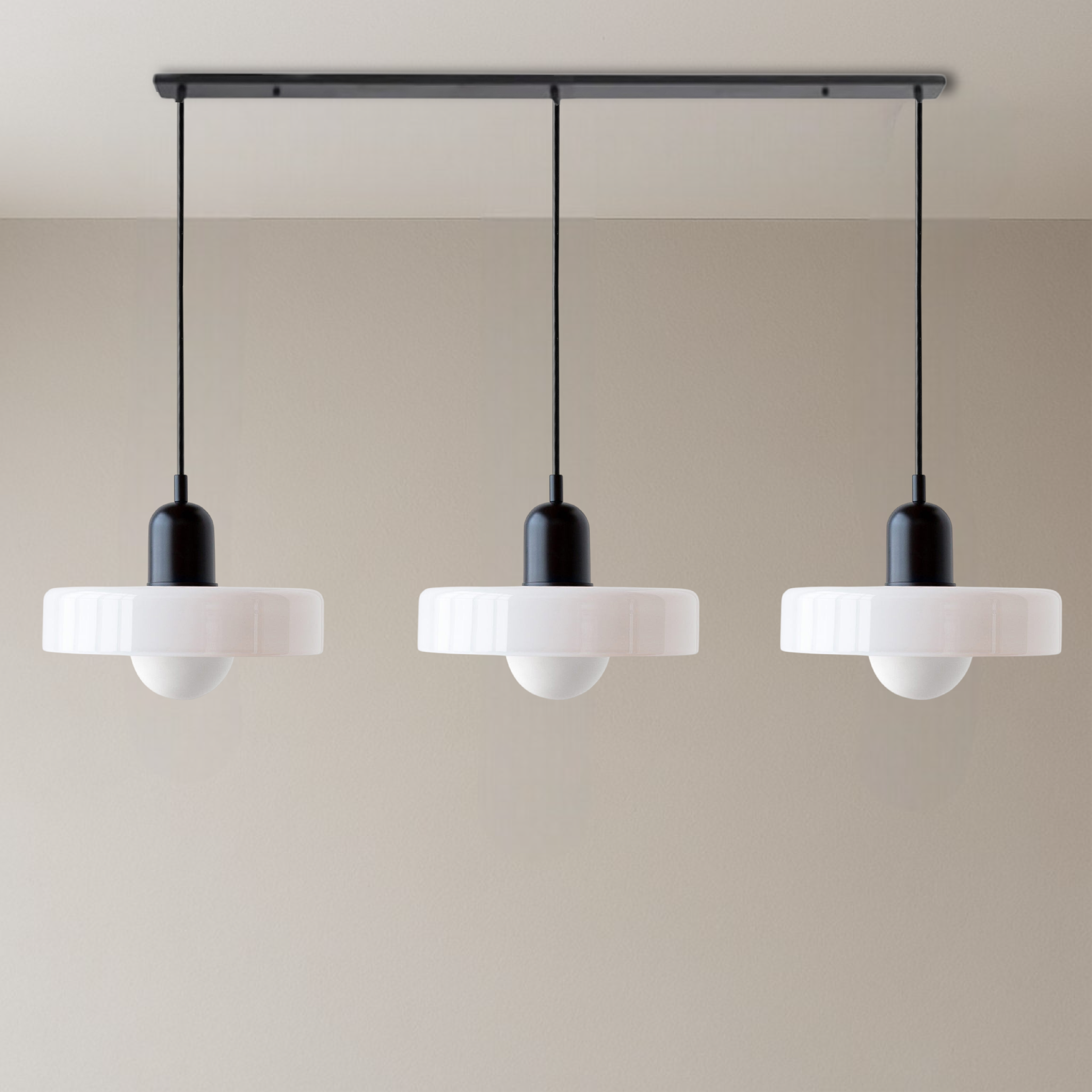 SoftGlow | 3-head Bauhaus Colored Glass Pendant Lamp for Home Living 0