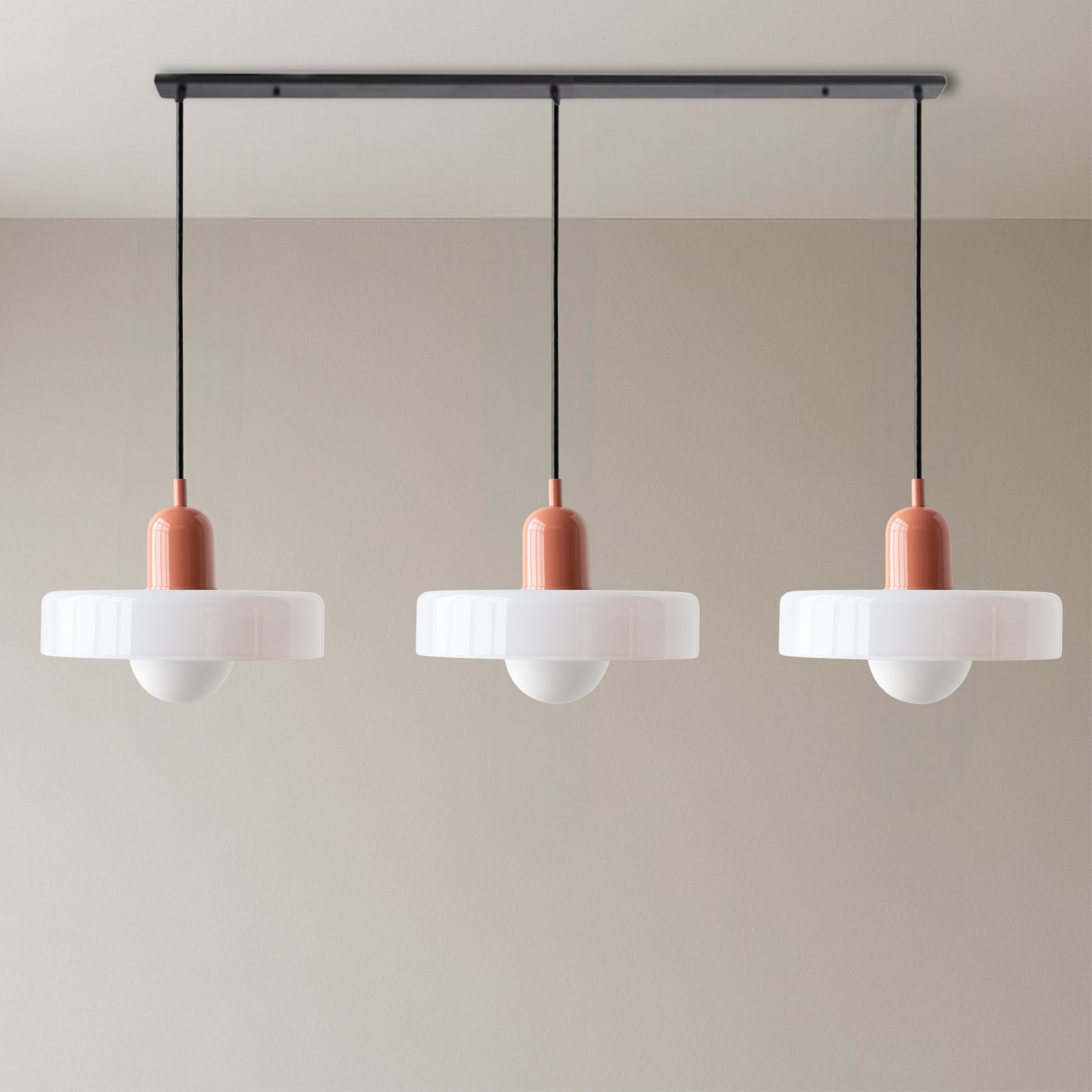 SoftGlow | 3-head Bauhaus Colored Glass Pendant Lamp for Home Living 18