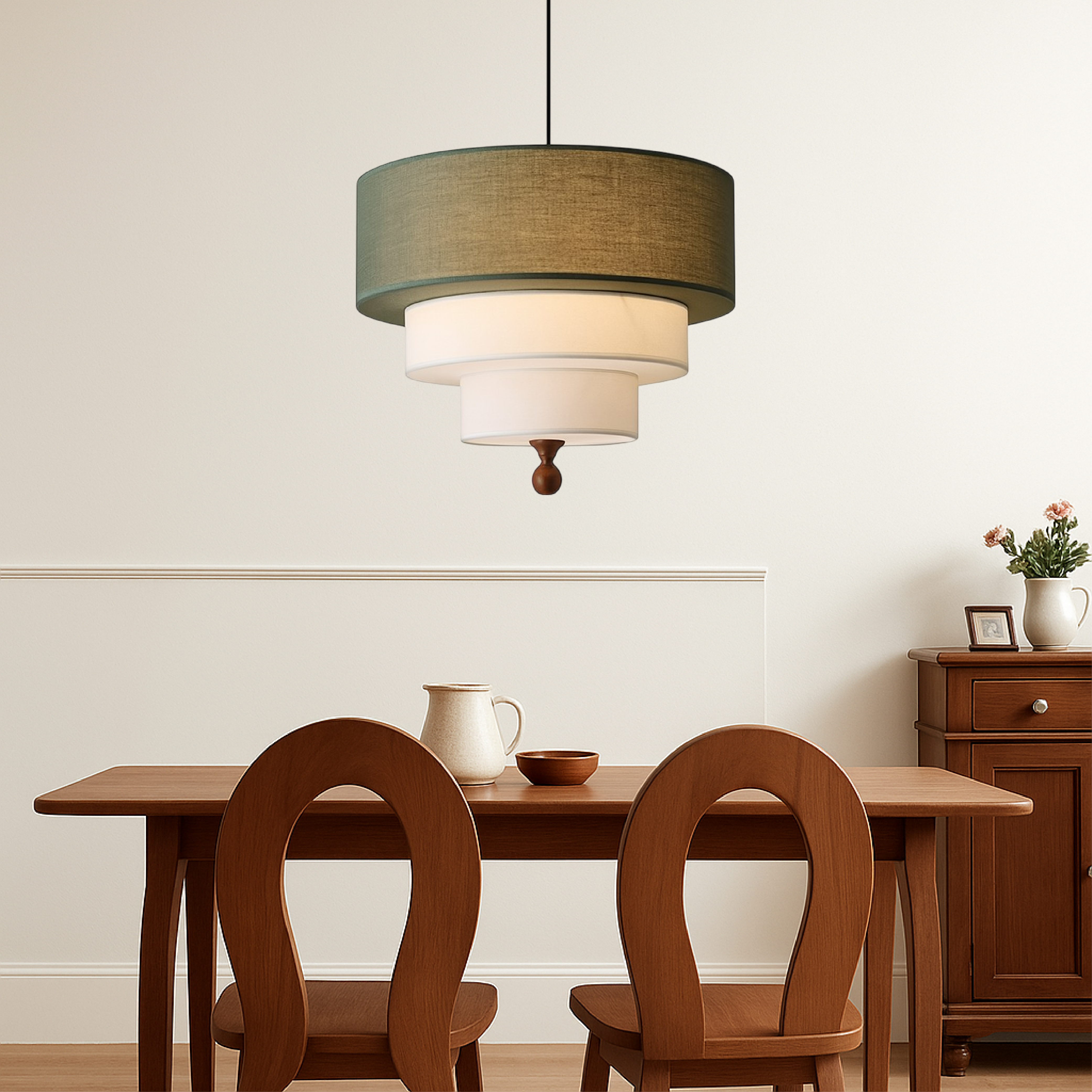 SoftGlow | Handcrafted Cotton Hanging Light 1