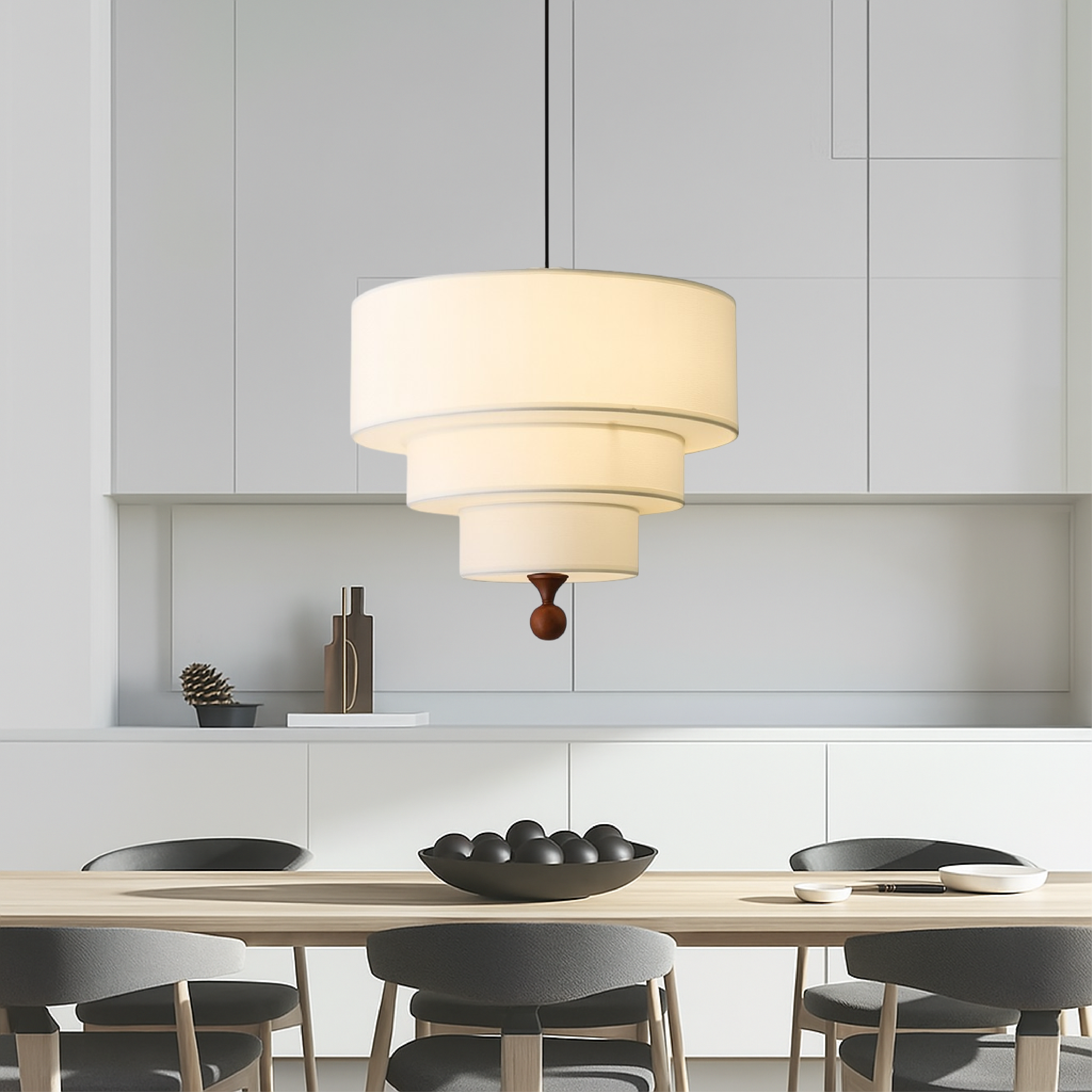 SoftGlow | Handcrafted Cotton Hanging Light 3