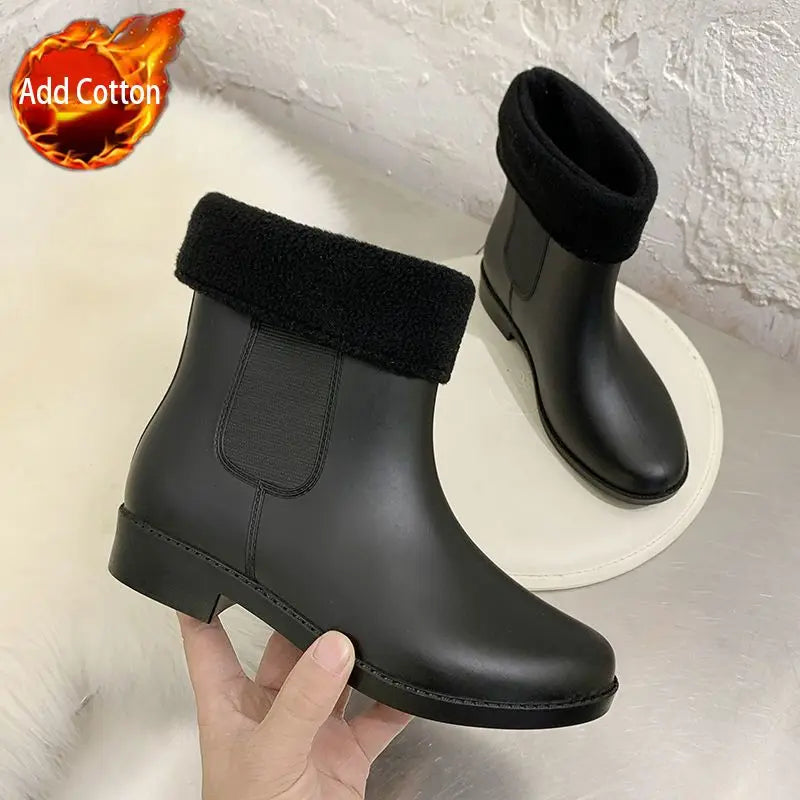 SoftSplash | Stylish Comfortable Waterproof Slip-On Rain Boots for Women 6