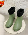 SoftSplash | Stylish Comfortable Waterproof Slip-On Rain Boots for Women 8