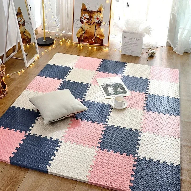 Soft Foam Baby Play Mat - Non-Toxic, Shock-Absorbing, Interlocking Design for Infants and Toddlers 4