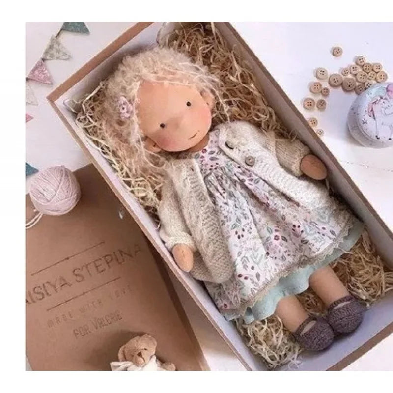 Soft Plush Toys Waldorf Handmade Cute Cotton Stuffed Plush Doll Packaging Dolls Fabricchanging Box Best Children Birthday Gifts 36
