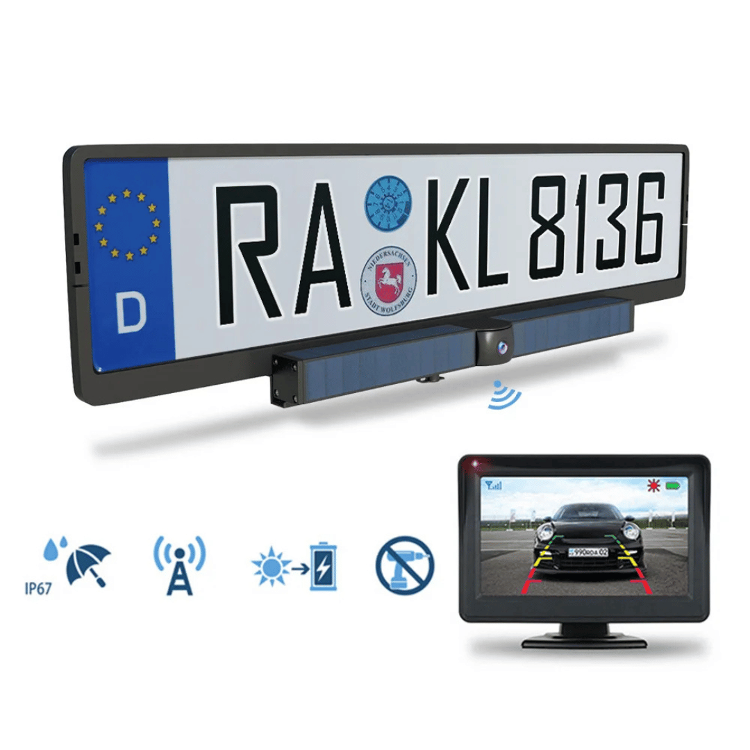 SolarView | Advanced Wireless Solar-Powered Rear View Camera for Car 0