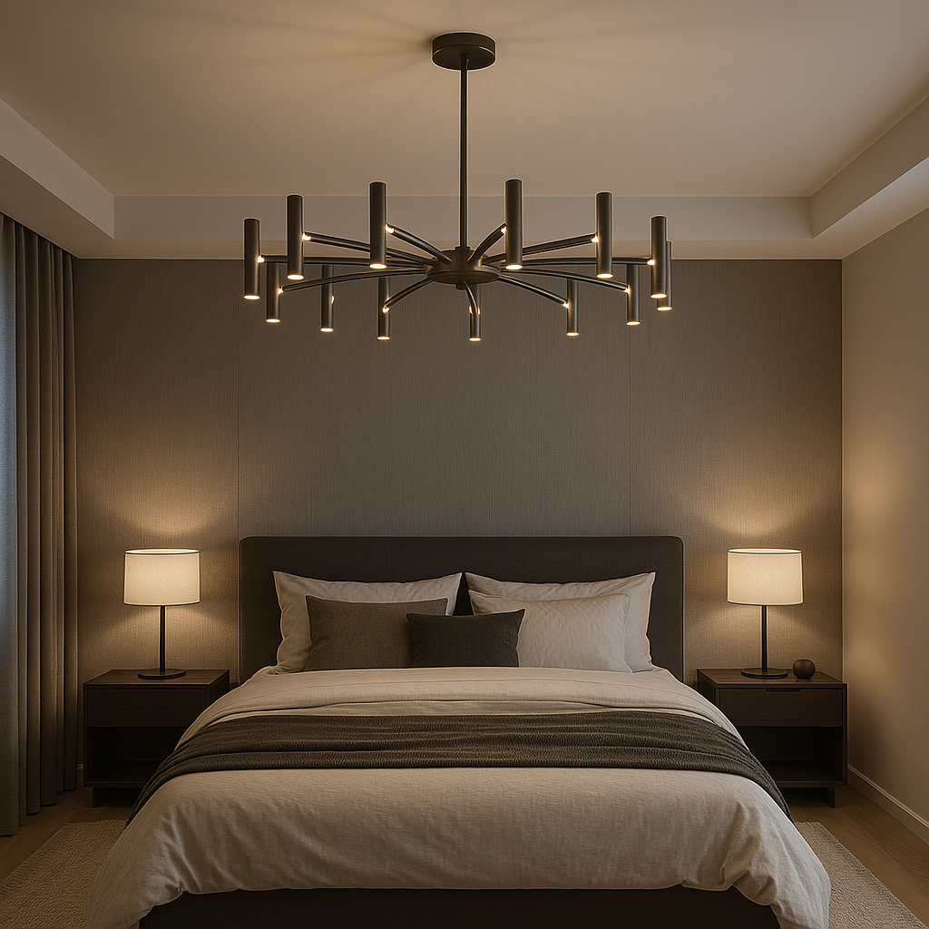 Solithra | Minimalist 12 Heads Contemporary Chandelier 1