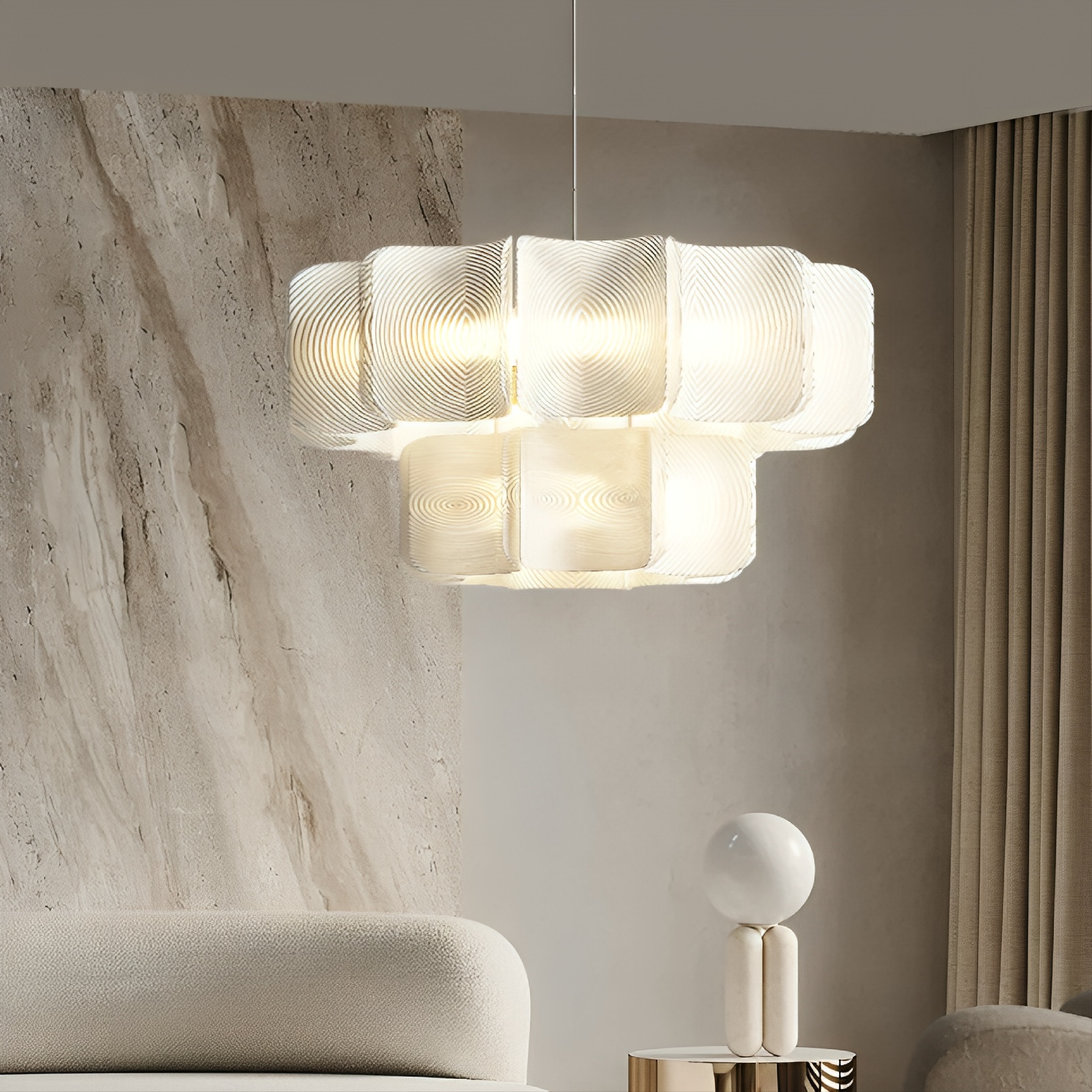 Solvion | Modern Japanese Style Wabi Sabi Chandelier 0