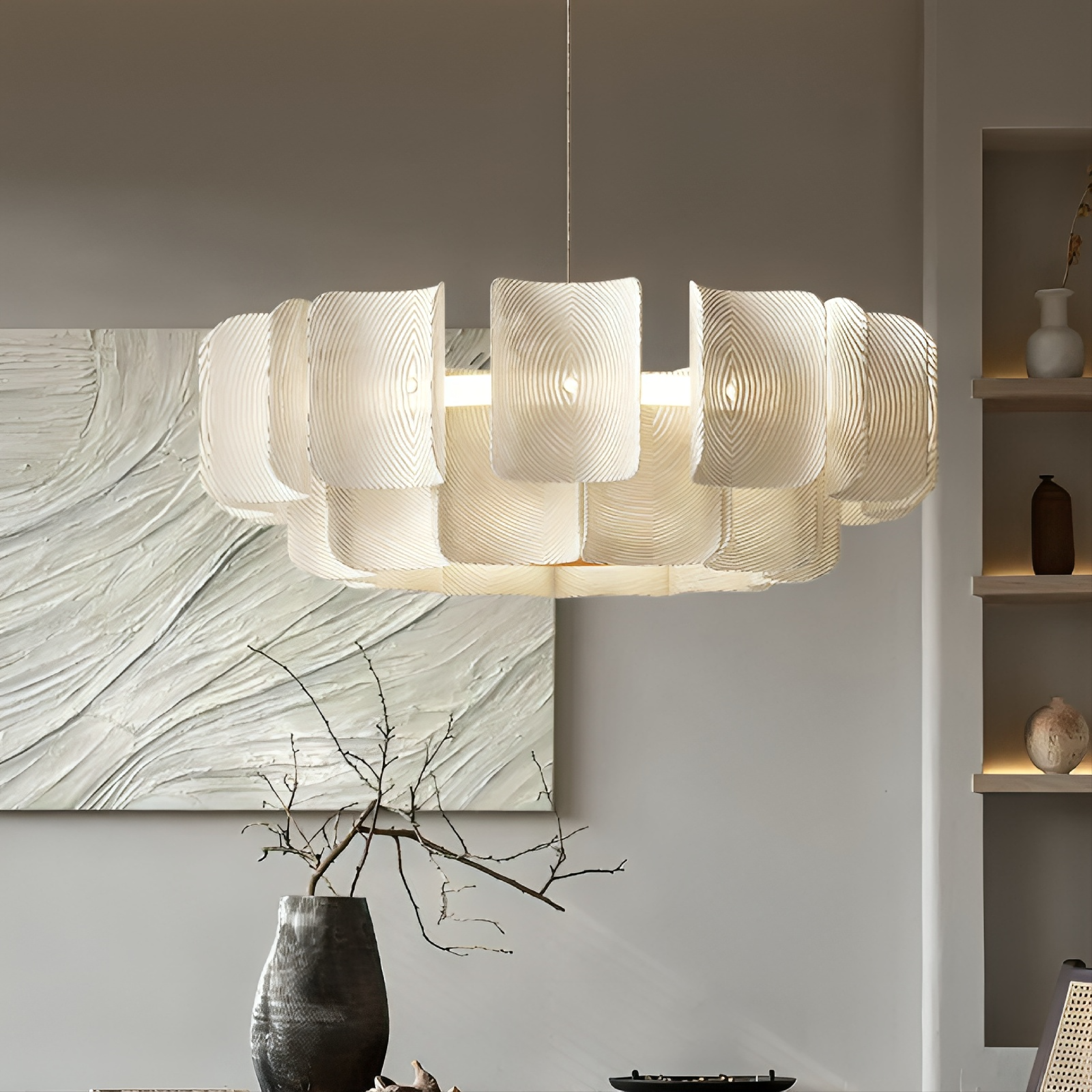 Solvion | Modern Japanese Style Wabi Sabi Chandelier 1