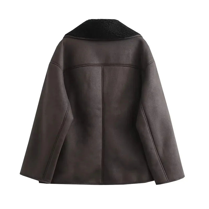 Sophia | Elegant Warm Leather Jacket for Women 6