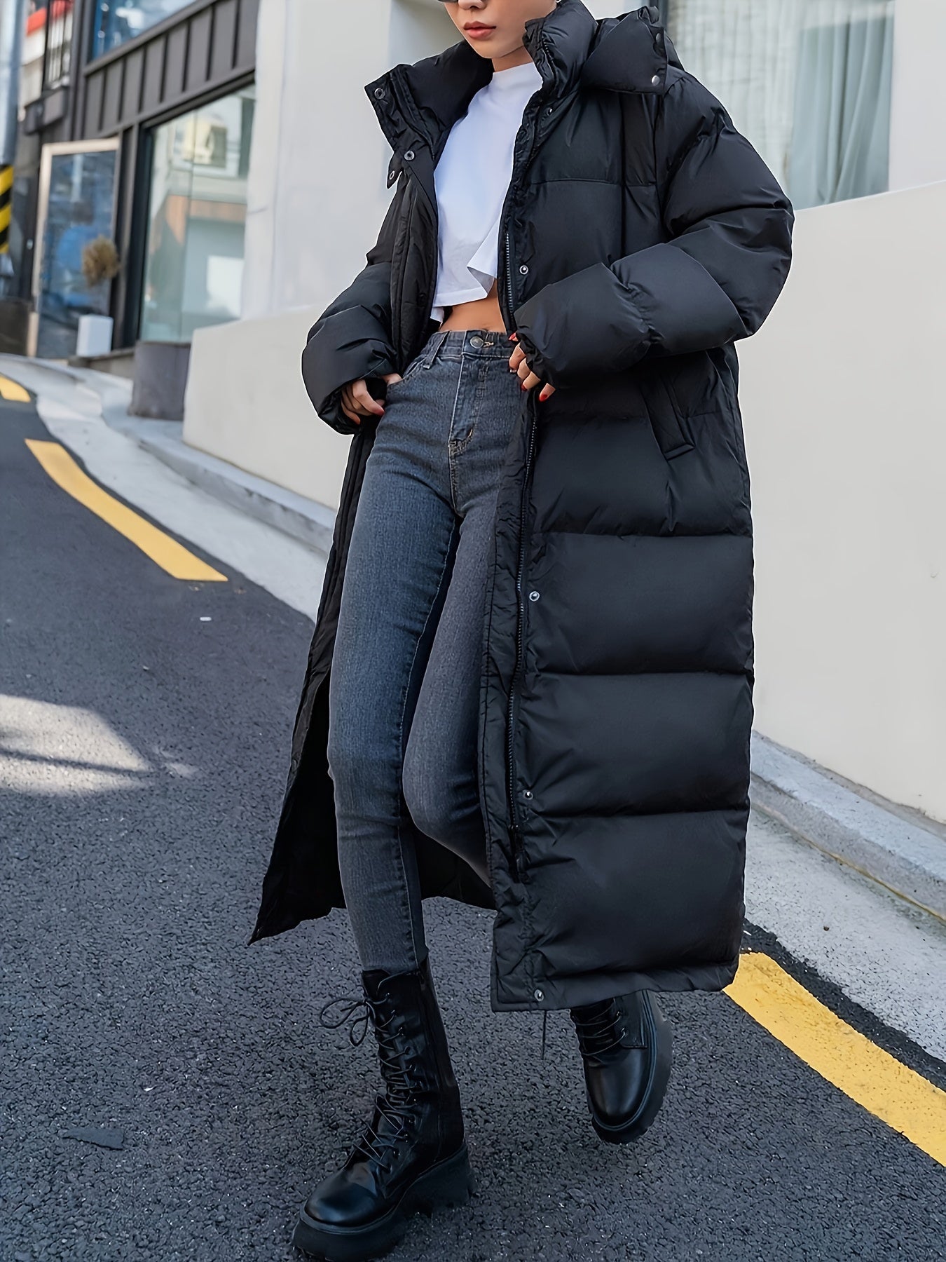 Sophia | Stylish Warm Long Puffer Coat for Women 2