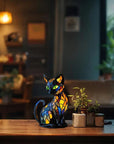 Stained Glass Cat Table Lamp 3