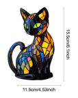 Stained Glass Cat Table Lamp 6