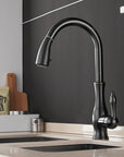 Stainless Steel Kitchen Faucet with Pull-Out Sprayer - Modern Extendable Sink Faucet for Easy Access and Convenient Use 6