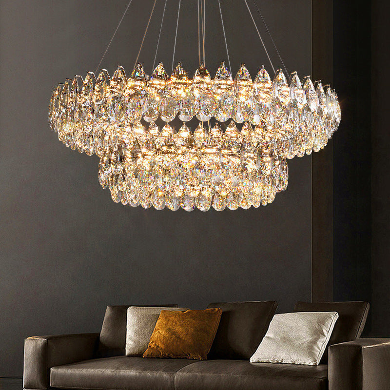 StarkGlow | Sophisticated Crystal Ring Chandelier 1