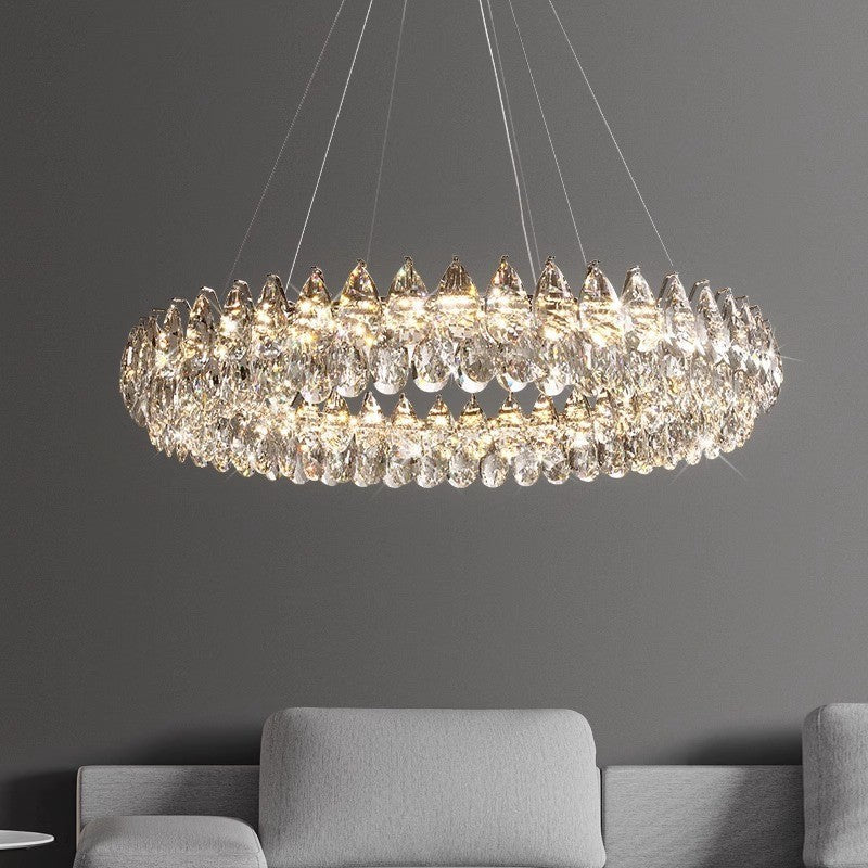 StarkGlow | Sophisticated Crystal Ring Chandelier 2