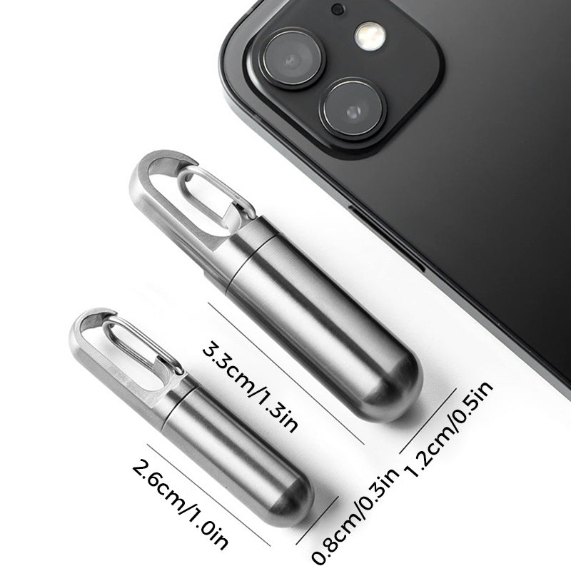 SteelGuard | Compact Waterproof Stainless Steel Pill Box 0