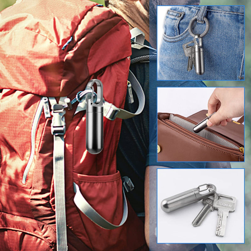 SteelGuard | Compact Waterproof Stainless Steel Pill Box 2