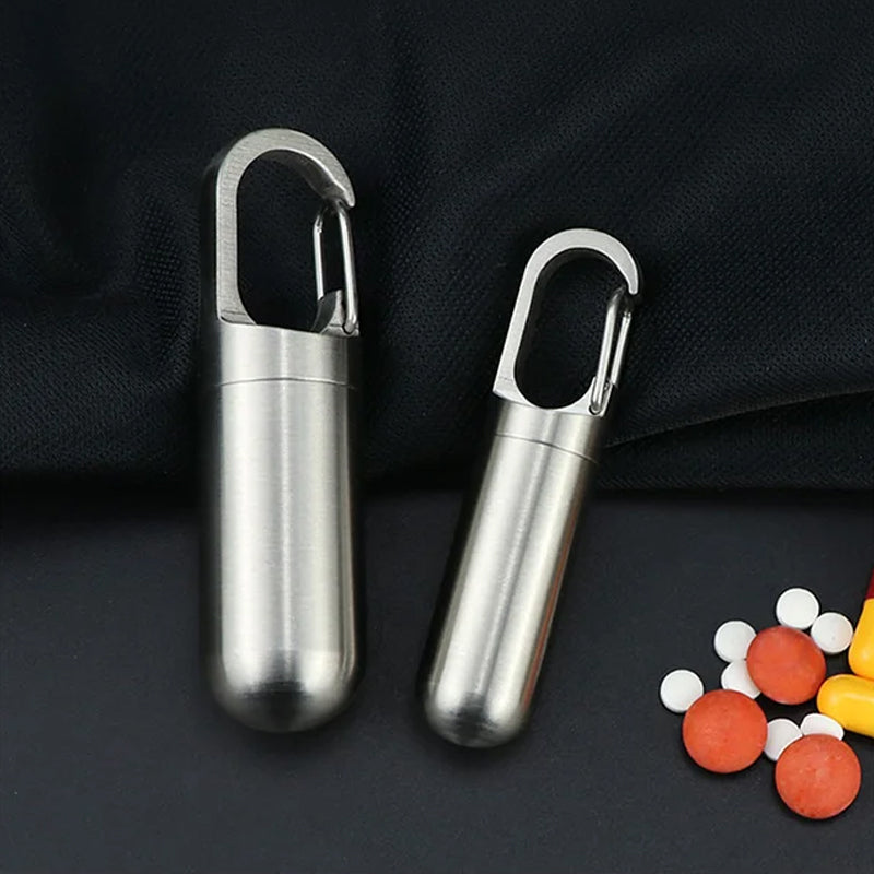 SteelGuard | Compact Waterproof Stainless Steel Pill Box 4