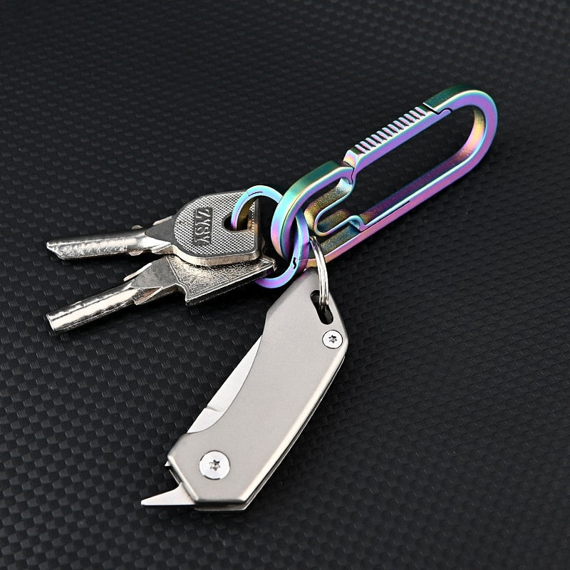 SteelNomad | Compact Titanium Keychain Knife for Travel and Utility 5