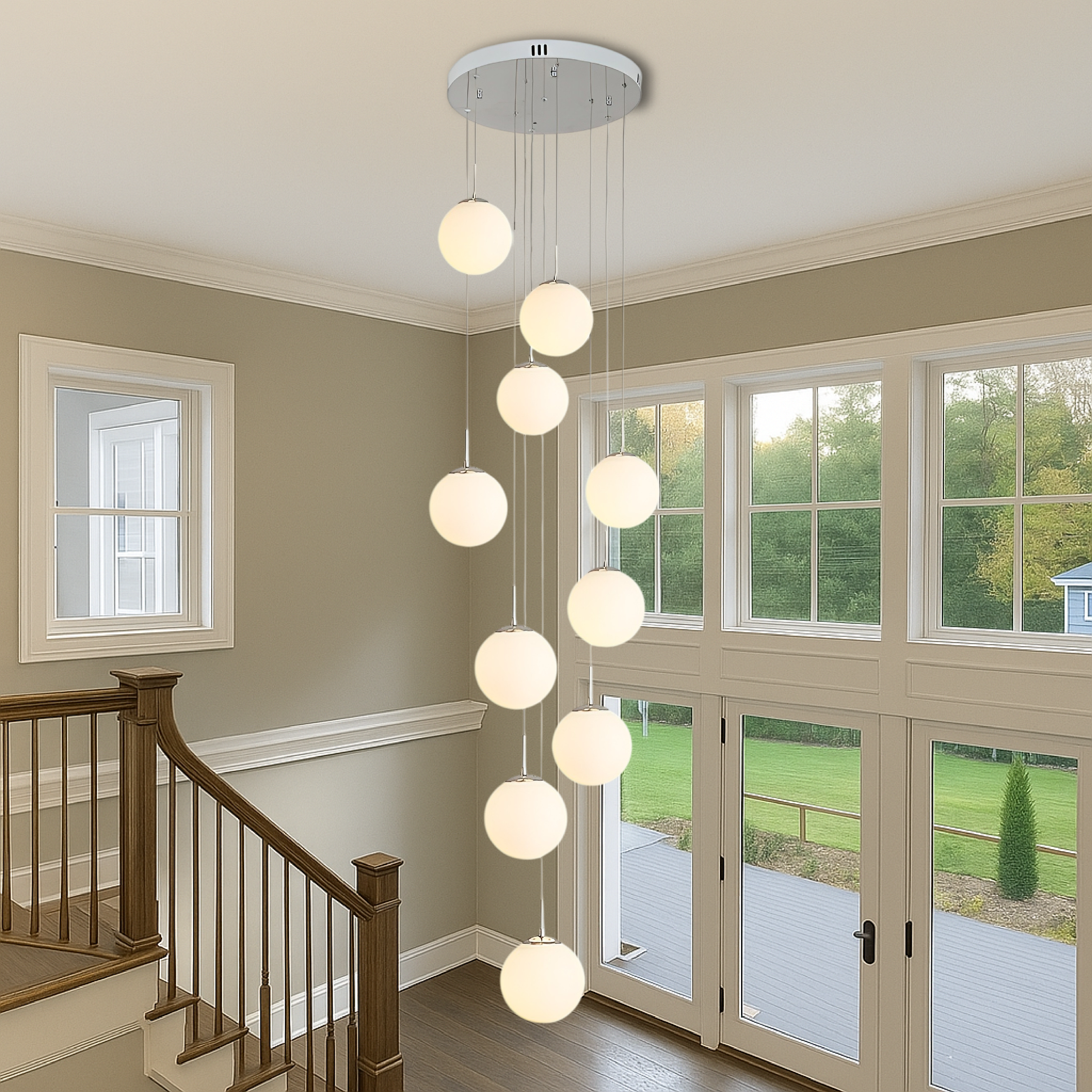 Steellan | Elegant Scandinavian Staircase Chandelier 2