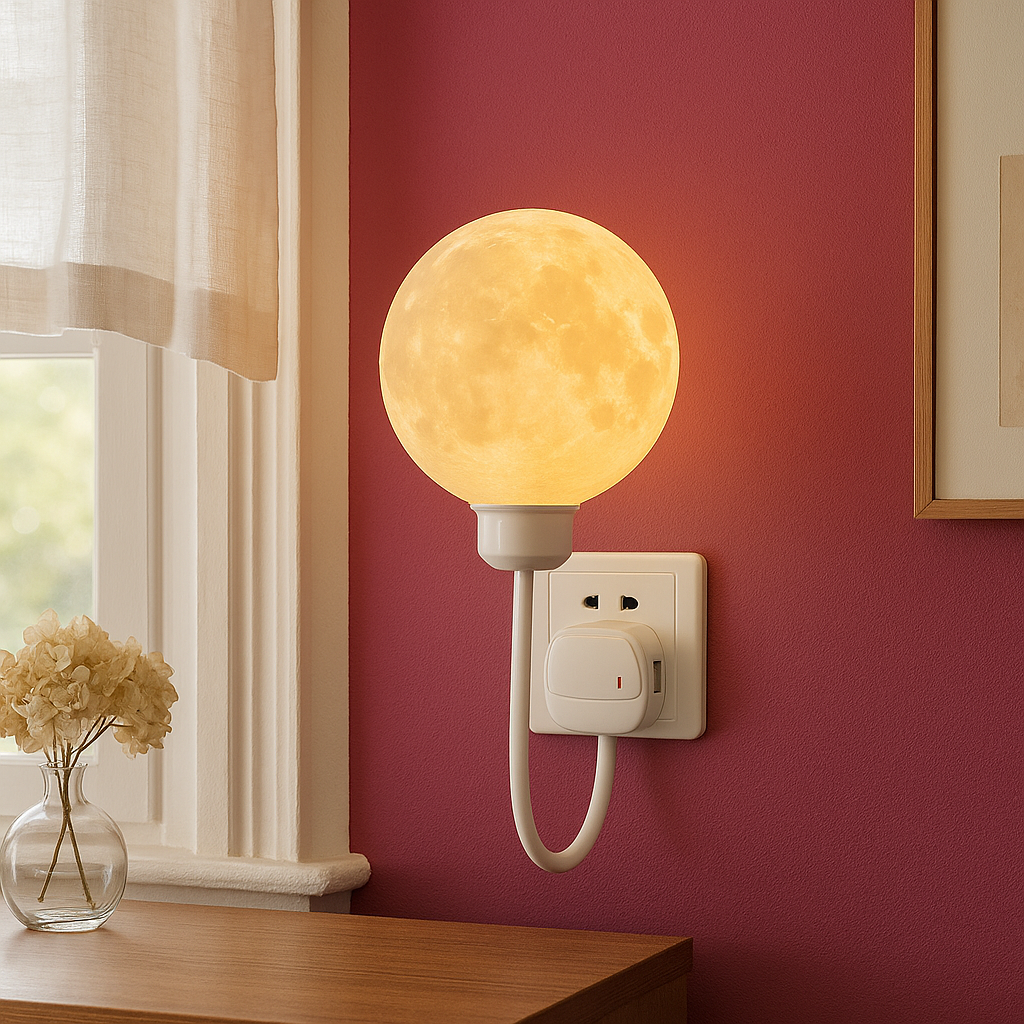 StoneGlow | Plug-in Moon Wall Lamp for Elegant Interior 2