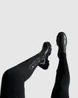 Stretch Knit Black Knee High Boots for Women – Comfortable Long Boots with Sleek Design 1