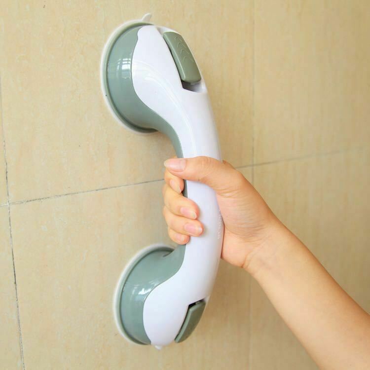 Sturdy Bathroom Shower Suction Cup Grab Bar Handle 0