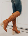 Stylish High Heel Suede Knee High Boots for Women - Black Knee Boots for Any Occasion 1