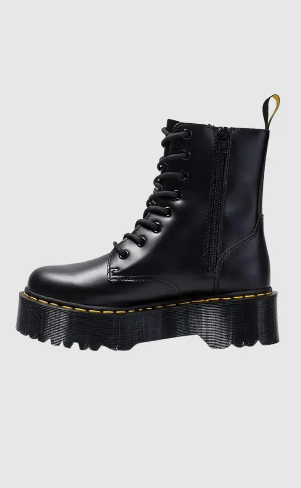 Stylish Leather Platform Boots with Chunky Sole – Comfortable Urban Footwear for Streetwear and Grunge 0