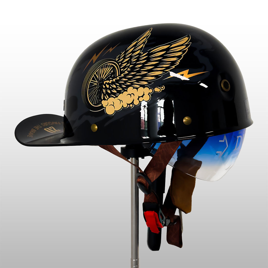 Stylish Motorcycle Helmet with DOT and ECE Certification – Lightweight ABS Shell and Multi-Density EPS Safety Buffer 0
