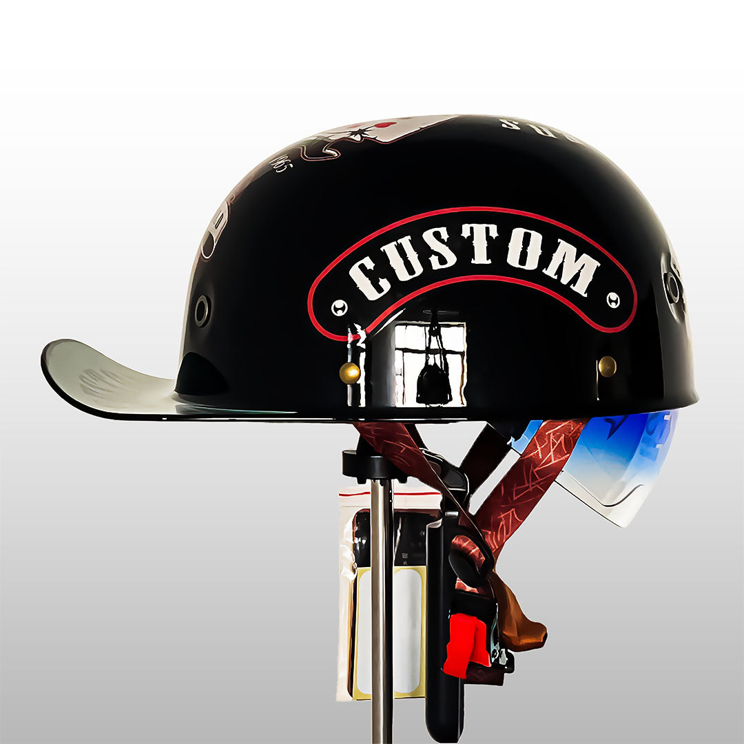 Stylish Motorcycle Helmet with DOT and ECE Certification – Lightweight ABS Shell and Multi-Density EPS Safety Buffer 11
