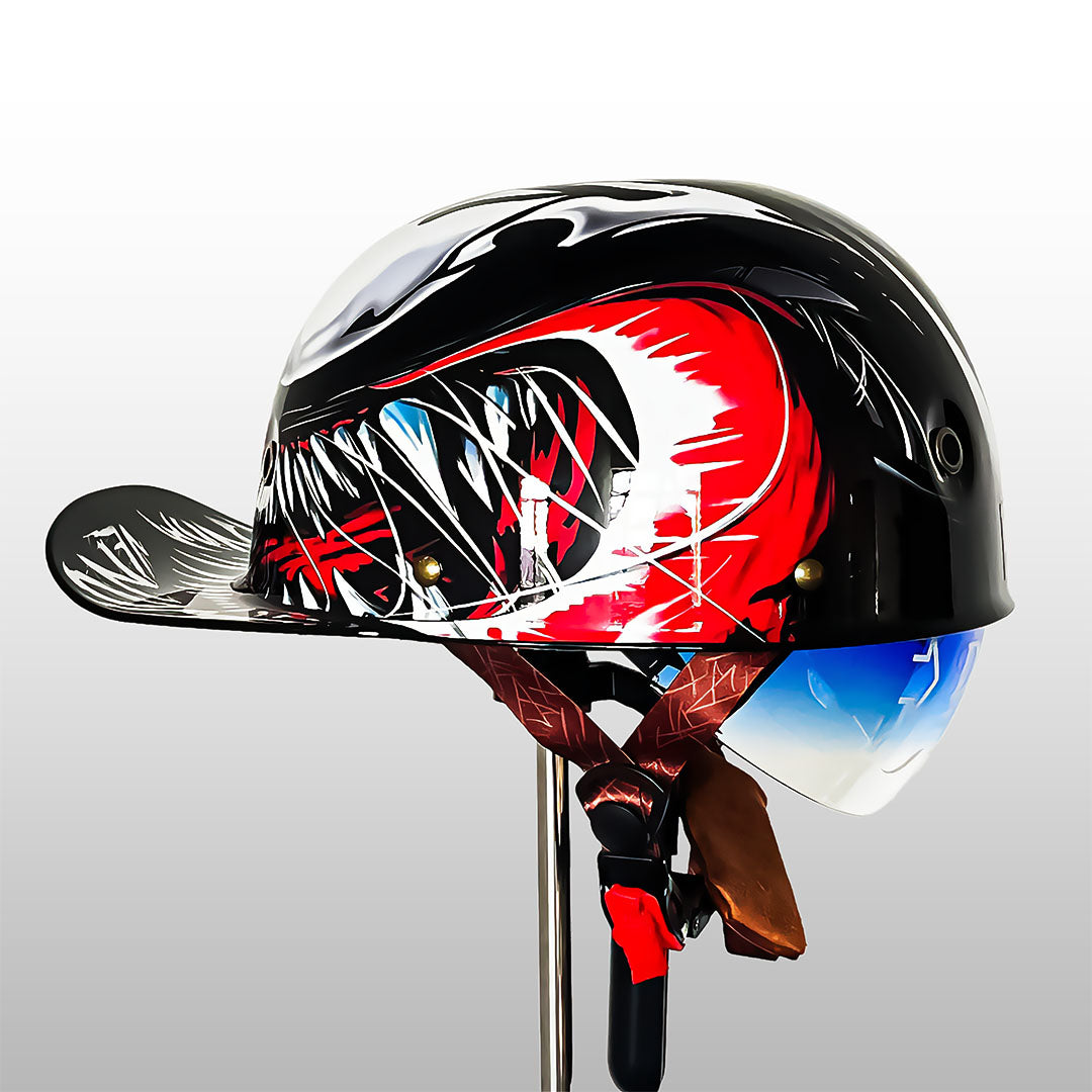 Stylish Motorcycle Helmet with DOT and ECE Certification – Lightweight ABS Shell and Multi-Density EPS Safety Buffer 13