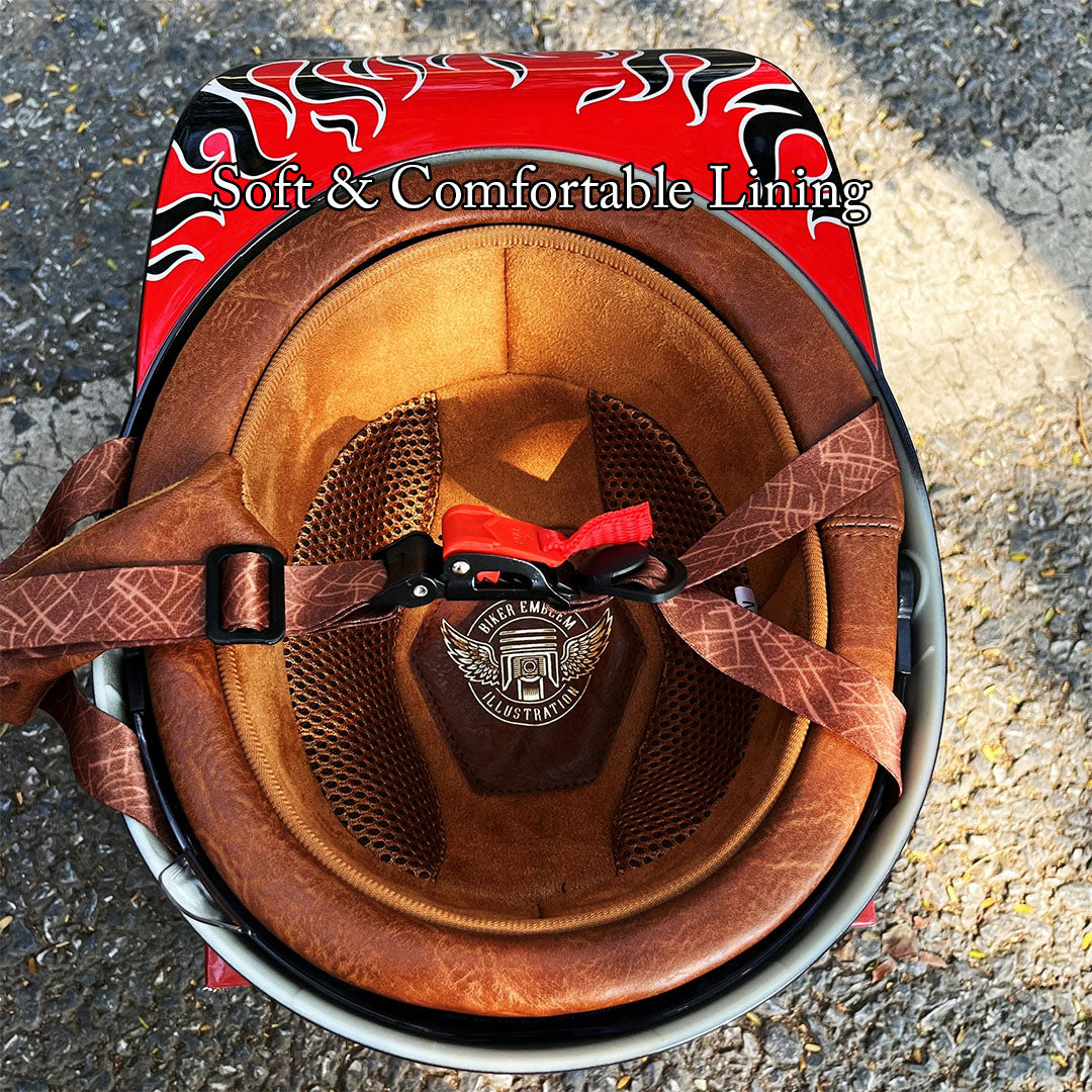 Stylish Motorcycle Helmet with DOT and ECE Certification – Lightweight ABS Shell and Multi-Density EPS Safety Buffer 3
